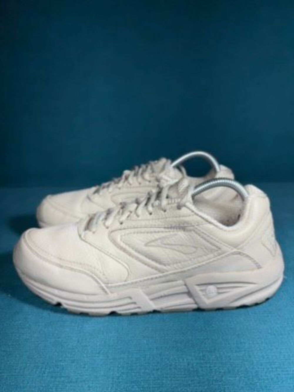 Brooks Addiction Walker Bone Tan Leather Walking Shoes Women's 10 Narrow 2A 1200